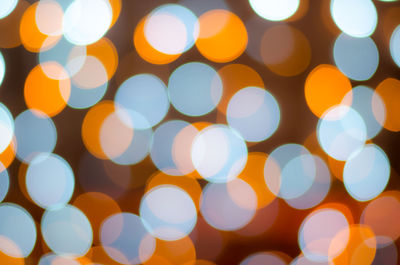 Full frame shot of defocused illuminated lights