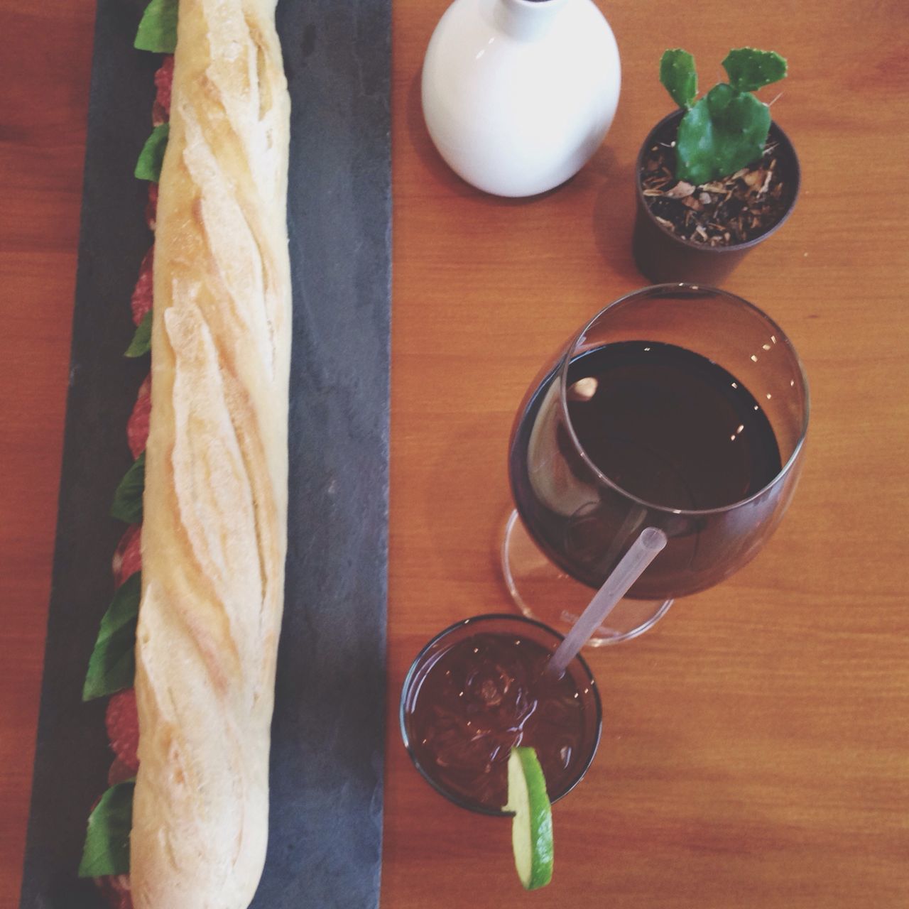 indoors, food and drink, table, freshness, still life, food, drink, high angle view, refreshment, wood - material, plate, healthy eating, ready-to-eat, close-up, directly above, spoon, coffee cup, no people, indulgence, serving size