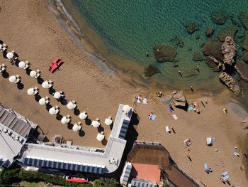 Aerial view of a beach