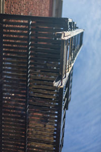 Close-up view of brick wall