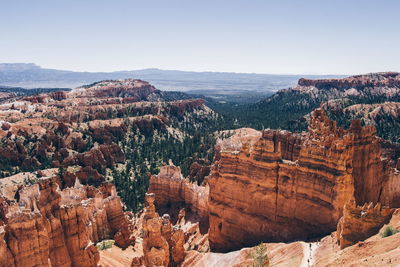 View of bryce canyon national park against sky