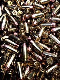 Full frame shot of bullets