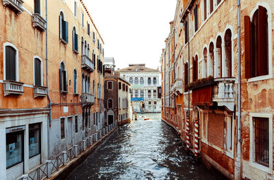 View of sailboat in venice