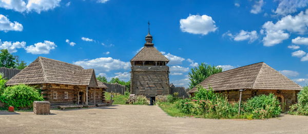 Open air museum interior of the national reserve khortytsia in zaporozhye, ukraine, 