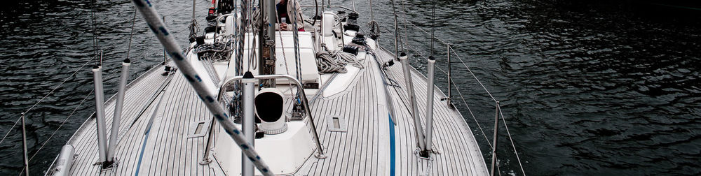 High angle view of cars