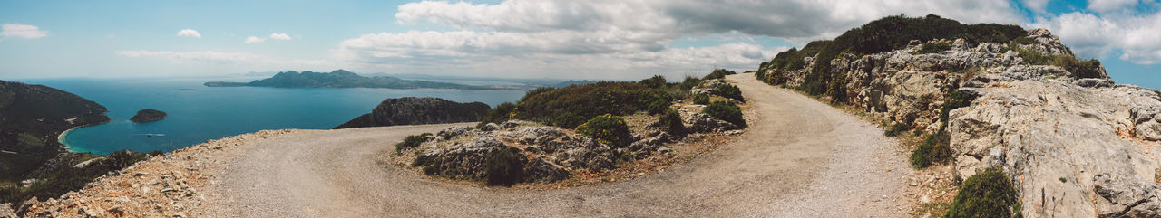 Panoramic view of sea against sky