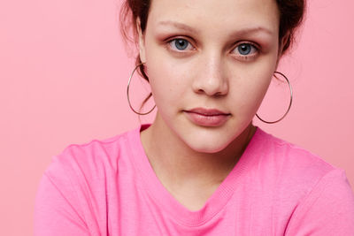 Close-up of young woman