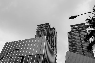 Low angle view of buildings against sky