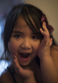 Close-up portrait of girl