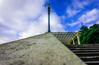 Low angle view of built structure against sky