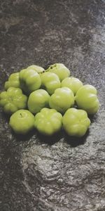 High angle view of fruits on table