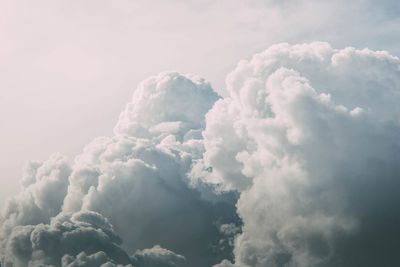 Low angle view of clouds in sky