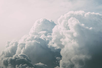 Low angle view of clouds in sky