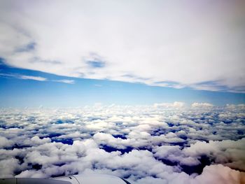 Aerial view of cloudscape against sky