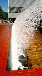 Fountain in water