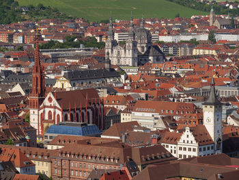 The city of wuerzburg in bavaria