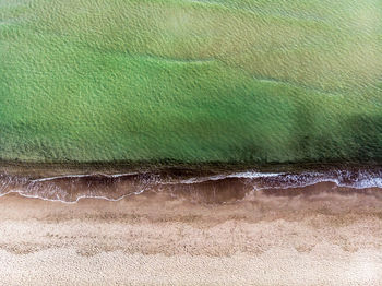 Close-up of wave on beach