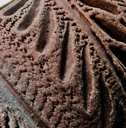 High angle view of sand at beach