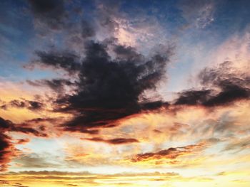 Low angle view of dramatic sky