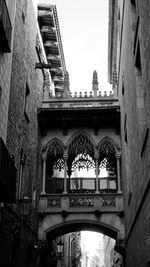 Low angle view of buildings in city