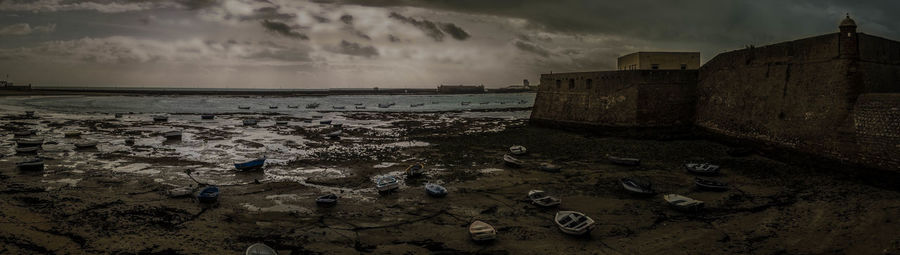 Panoramic shot of sea against sky