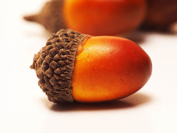 Close-up of orange fruit on table