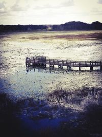 Scenic view of river against sky