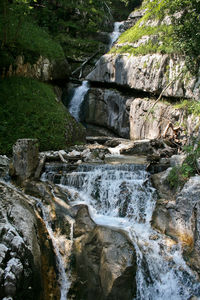 River flowing through rocks