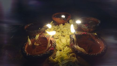 Close-up of cake on table