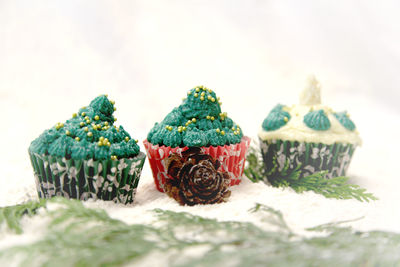 Close-up of cup cakes