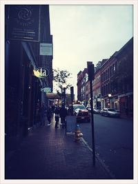 City street with buildings in background