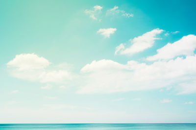 Low angle view of sea against sky