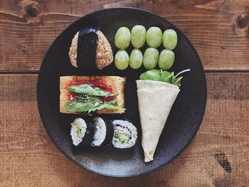 Directly above shot of food in bowl