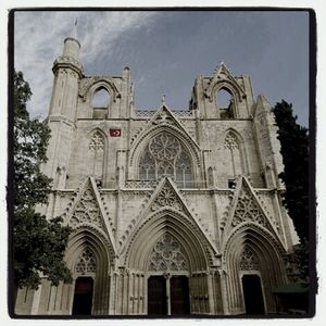 Low angle view of church