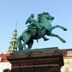 Low angle view of statue