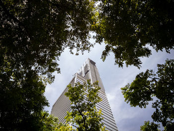 Low angle view of buildings against sky