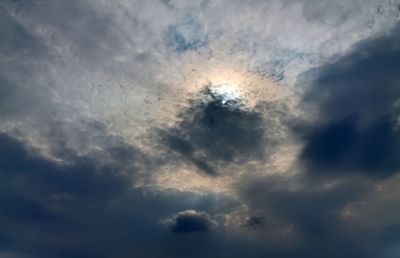 Low angle view of clouds in sky