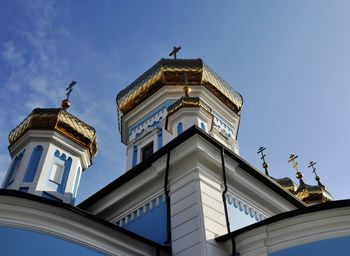 Low angle view of building against sky