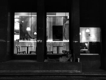 Interior of restaurant