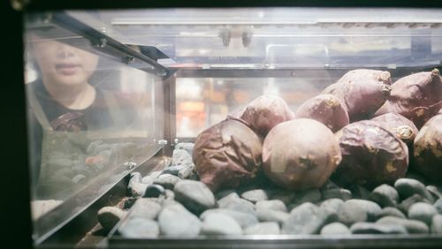 Full frame shot of food for sale in store