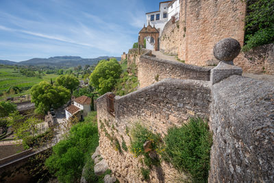 View of old ruins