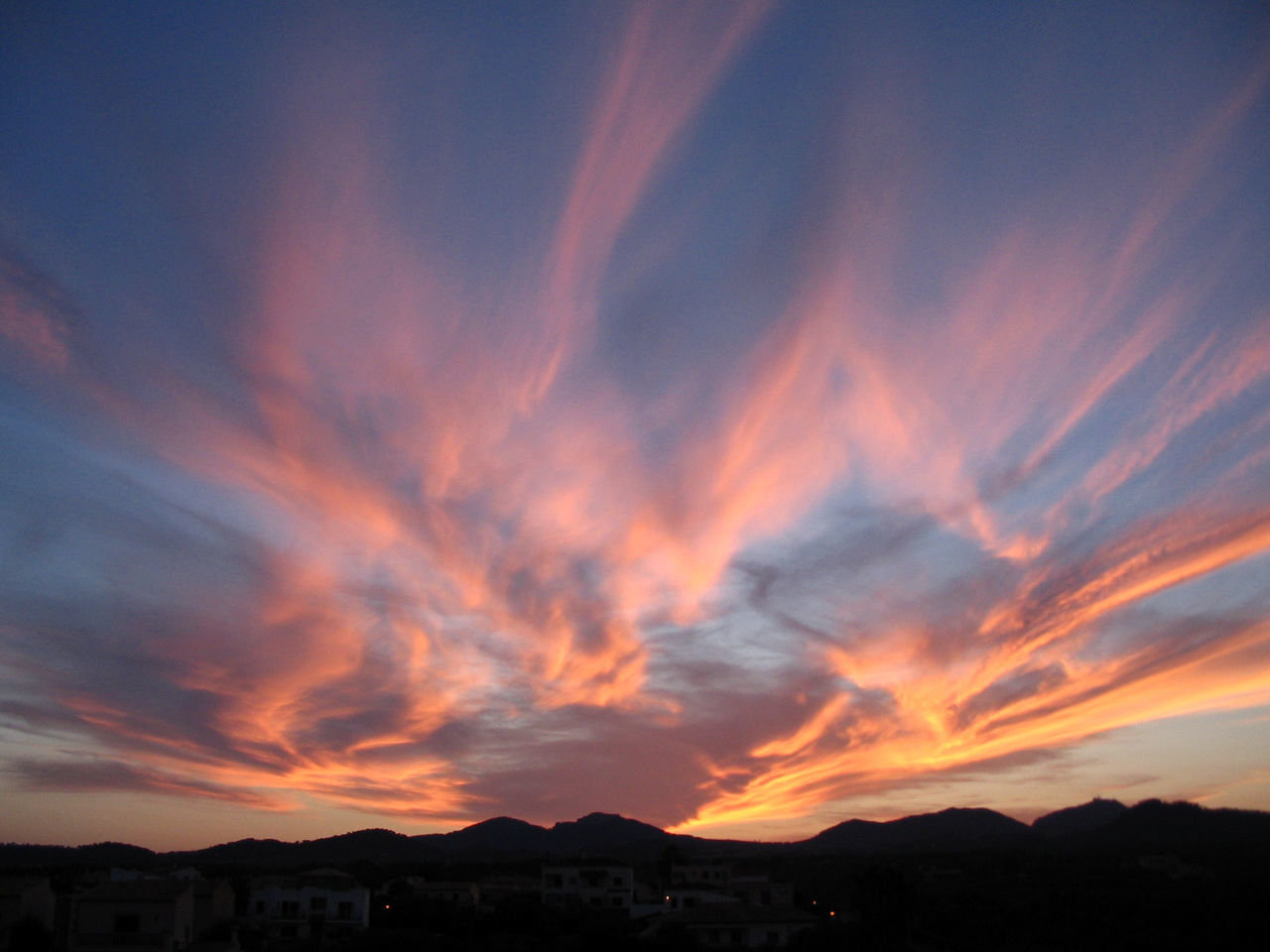 SCENIC VIEW OF ORANGE SKY