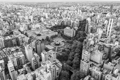 High angle view of cityscape