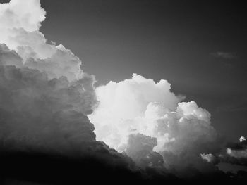 Low angle view of clouds in sky