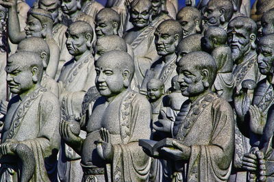 Close-up of statues