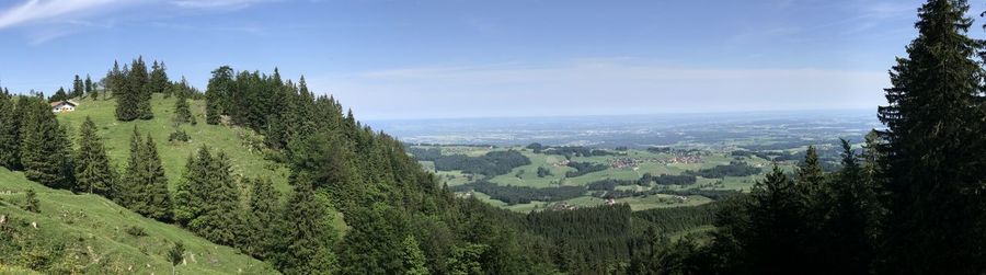 Panoramic view of landscape against sky