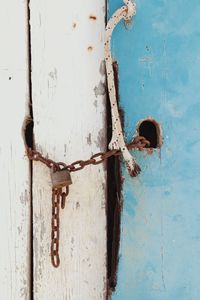 Close-up of rusty door