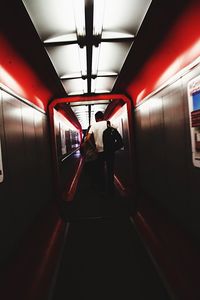 Train at subway station