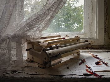 Old scales in abandoned building