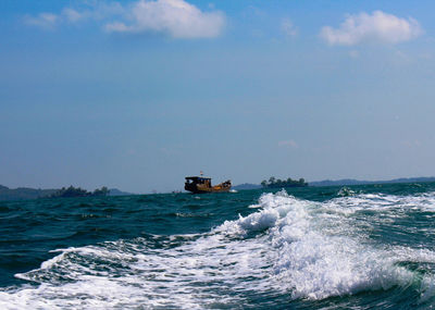 Scenic view of sea against sky